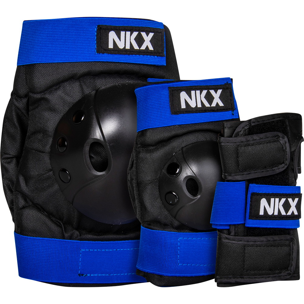 NKX 3er-Pack Pro Kinder Schutz-set - Knieschützer, Ellenbogenschützer und Handgelenkschützer