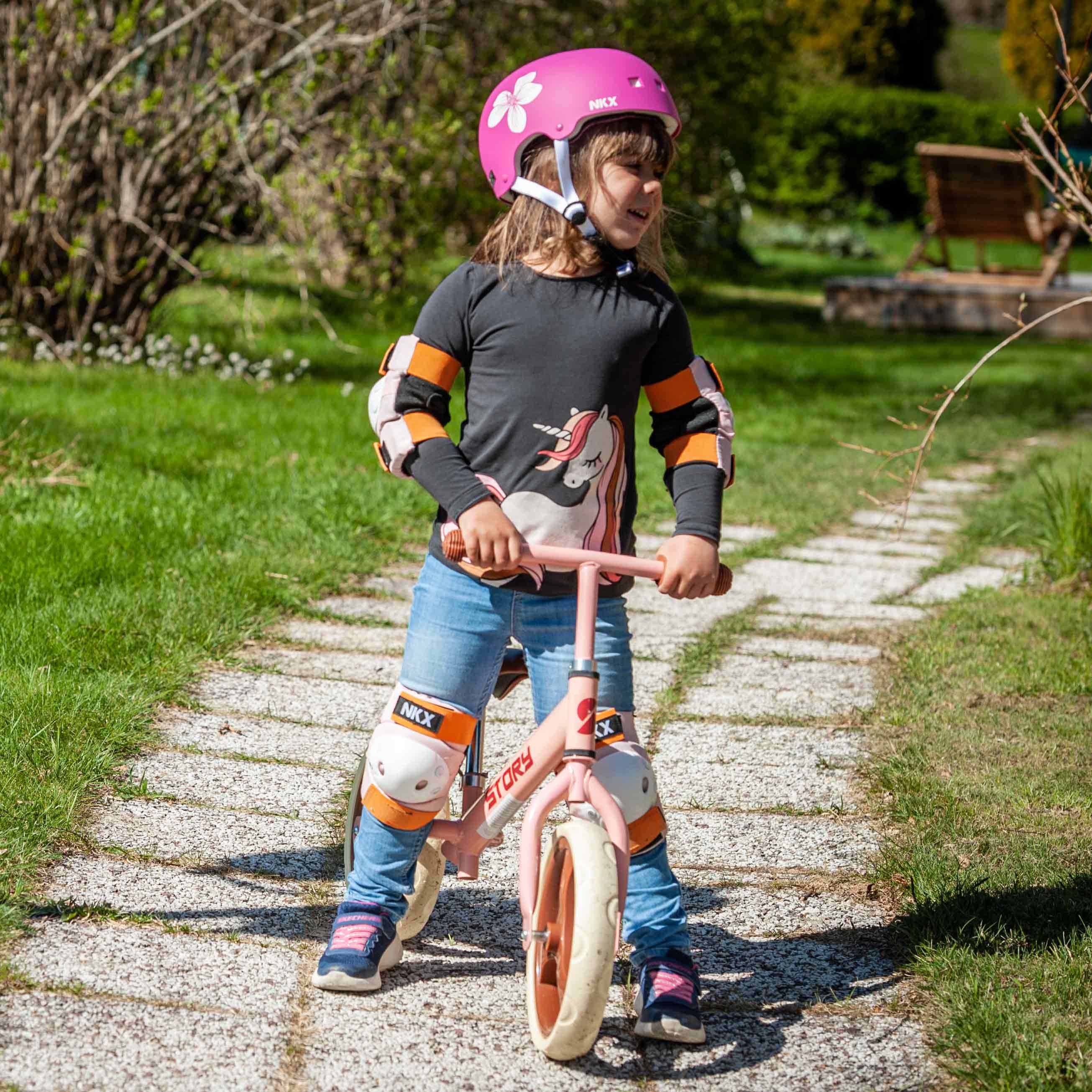 NKX 3er-Pack Pro Kinder Schutz-set - Knieschützer, Ellenbogenschützer und Handgelenkschützer