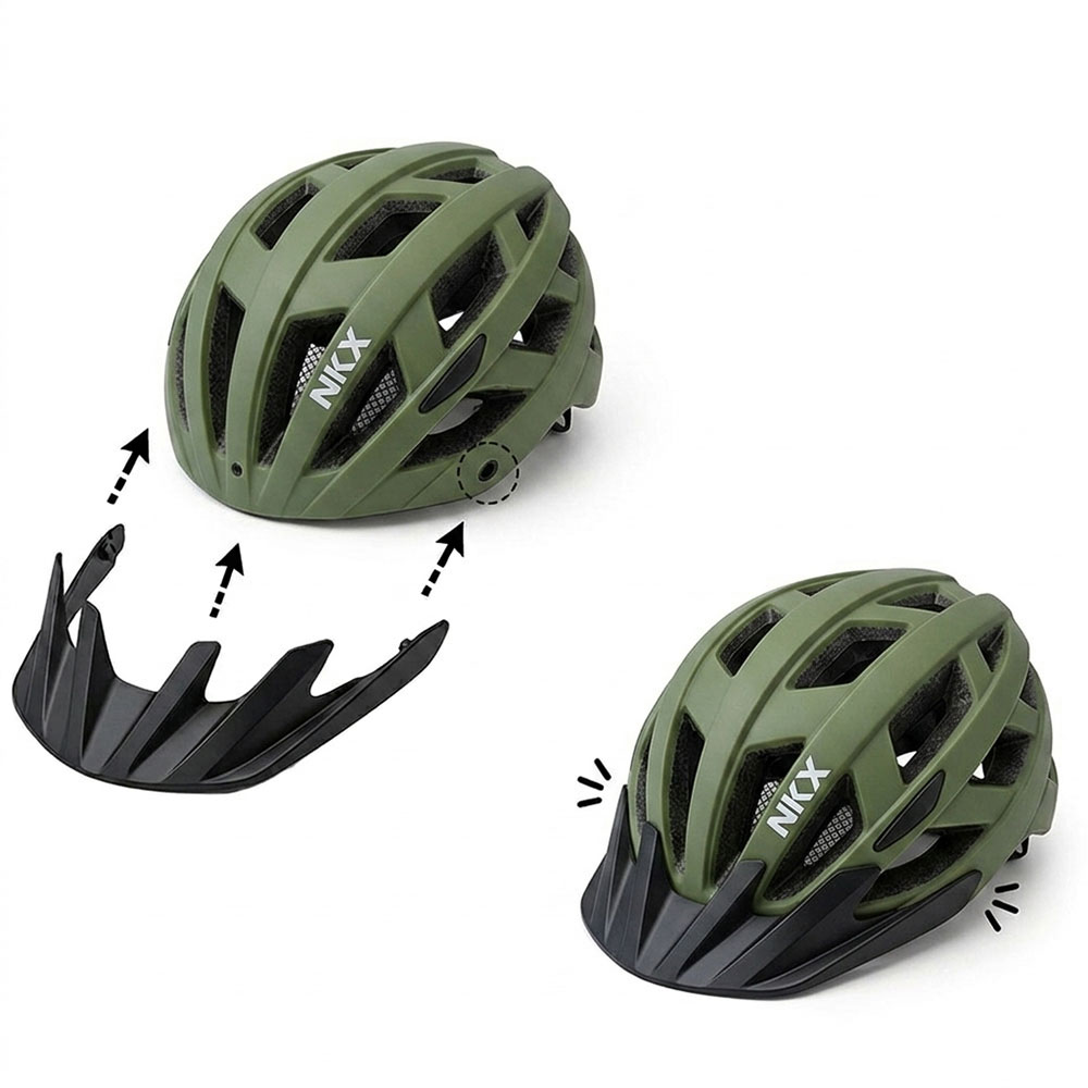 NKX City LED Fahrradhelm mit integriertem Licht