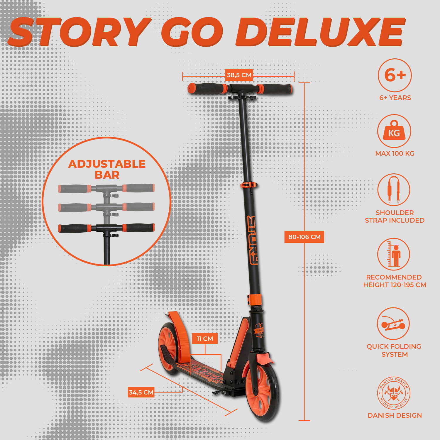 Story GO Deluxe Faltbarer Cityroller