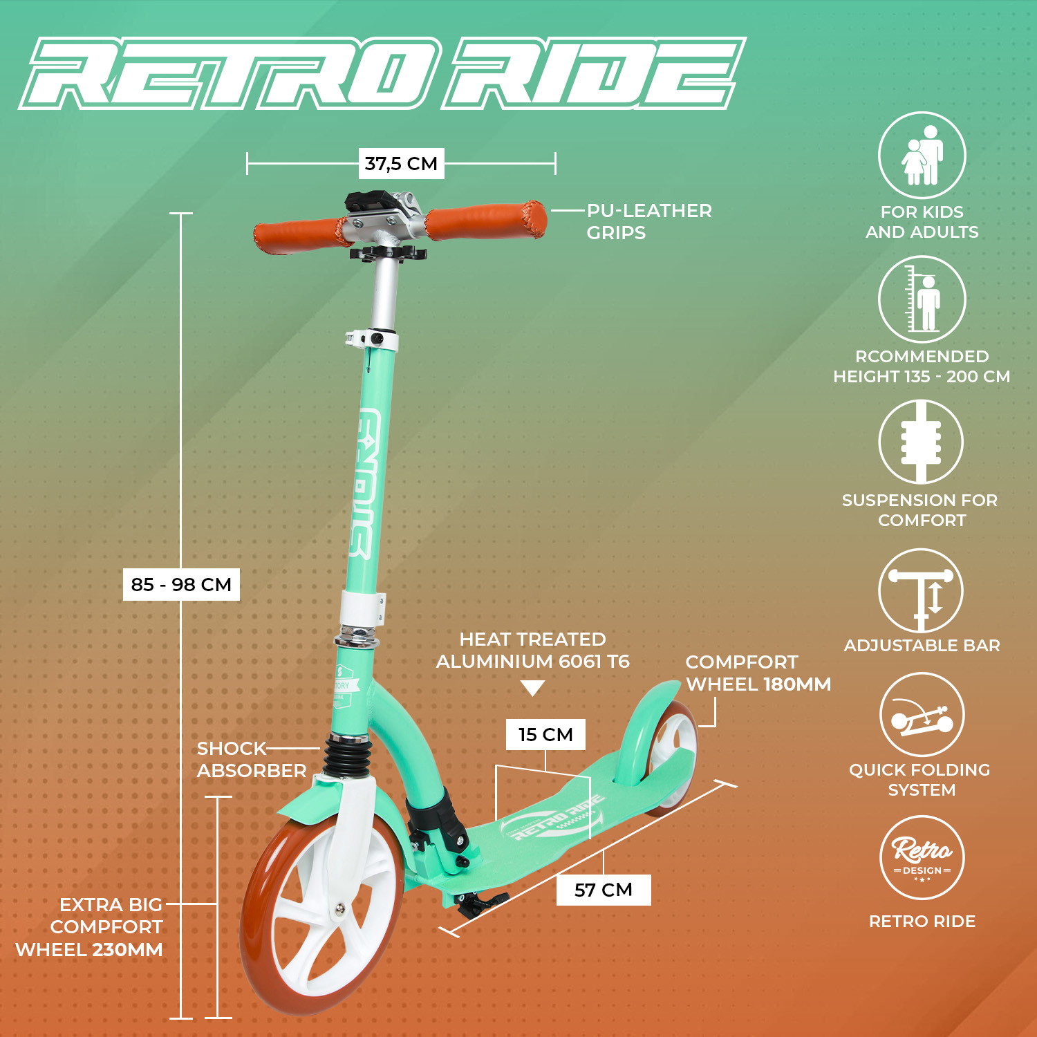 Story Retro Ride Cityroller