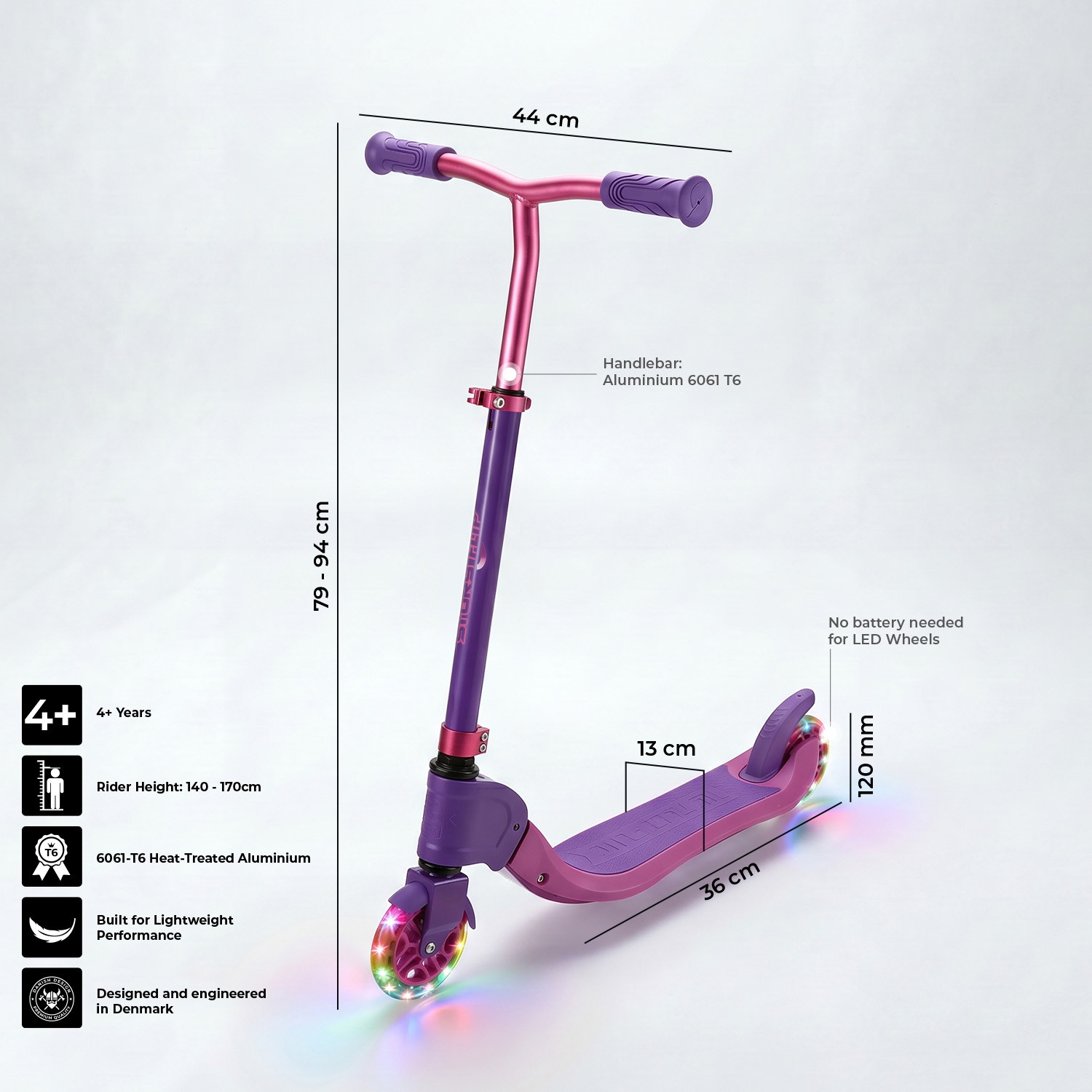 Story Flip Klappbarer LED Scooter