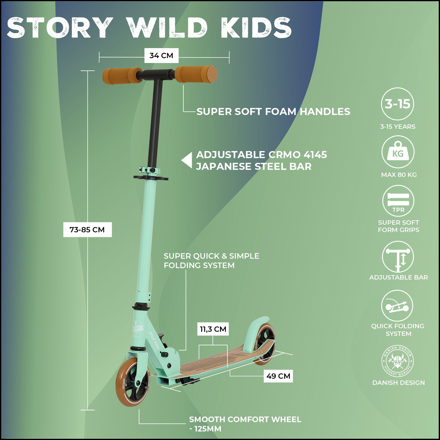 Story Wild Kids Faltbar Cityroller