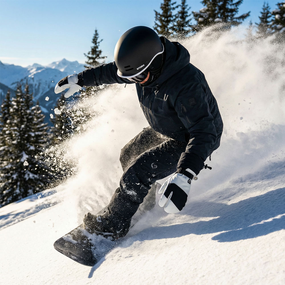 Annox Alpine Skihandschuhe aus Leder
