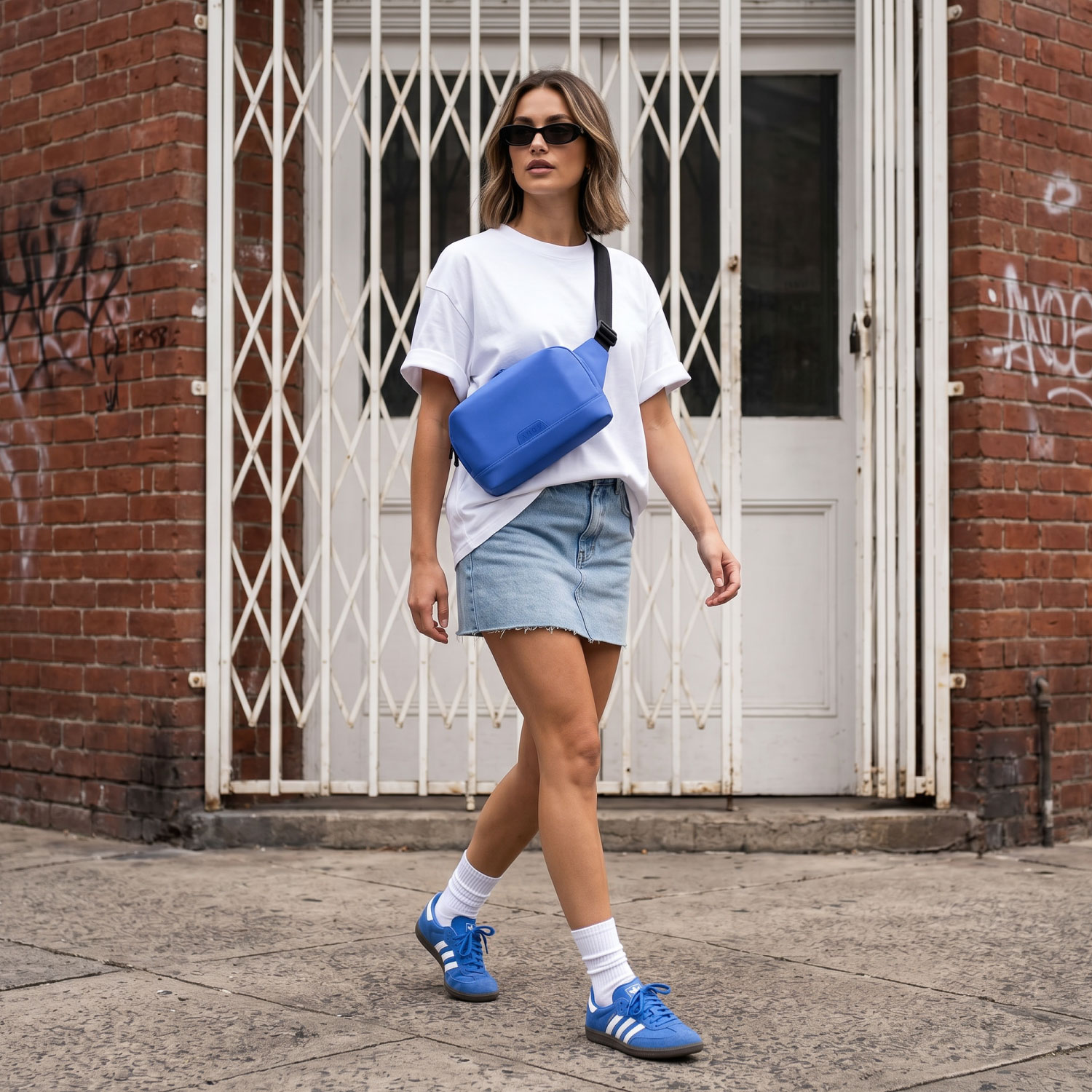Annox Ecosmart Sling Bag – Wasserabweisende Tasche aus upgecyceltem Material für Stunt Scooter, Skateboard & Rollschuhe