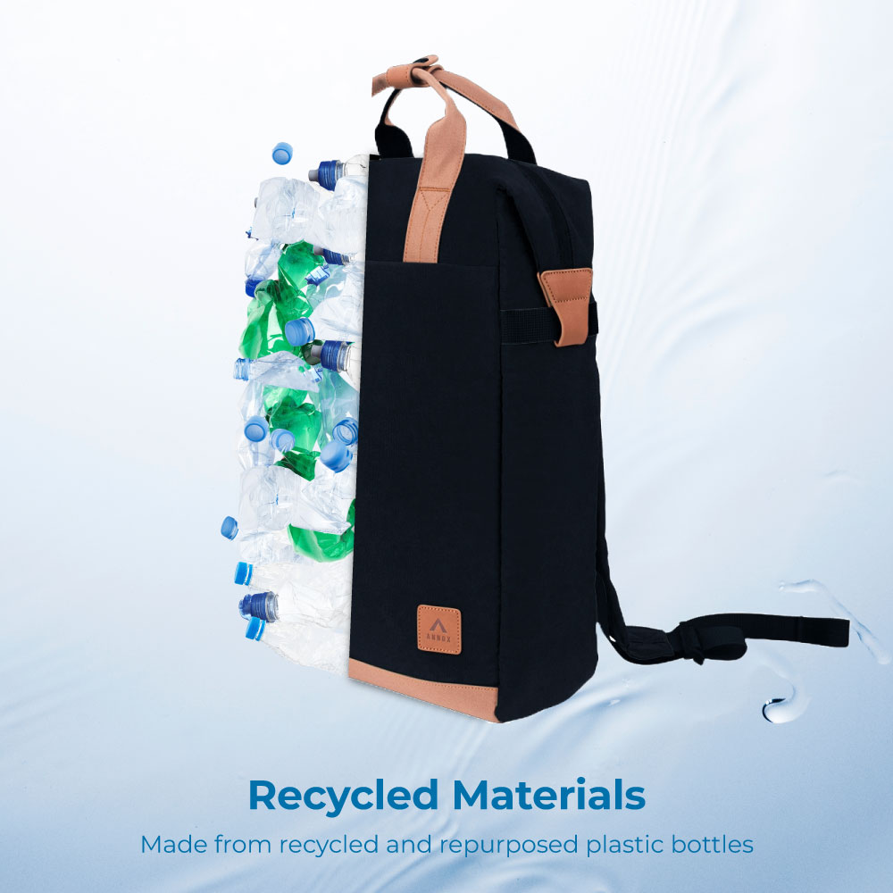 Annox Follow Your Passion Rucksack – Wasserabweisender Rucksack aus recyceltem Material
