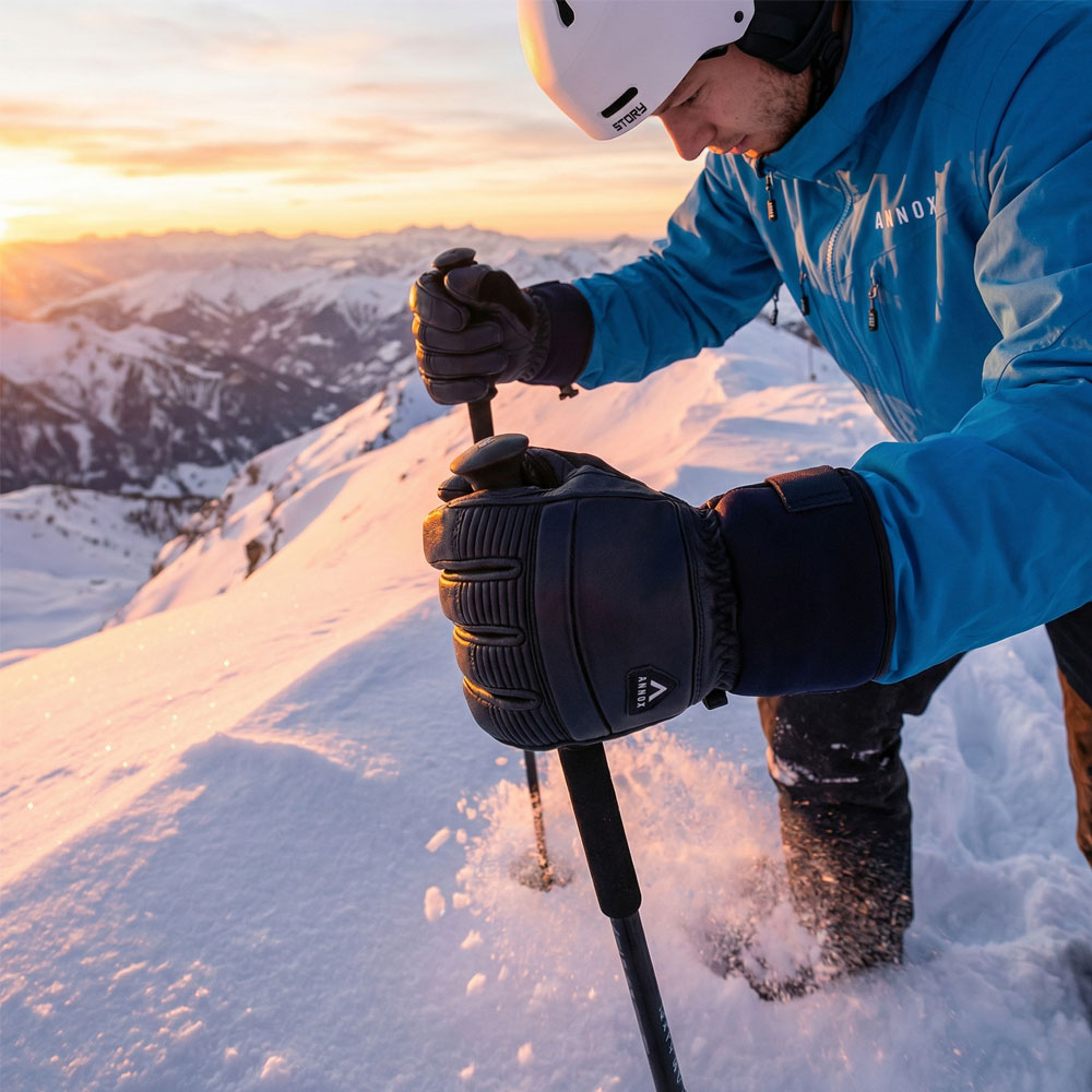Annox Infinity Skihandschuhe Aus Leder