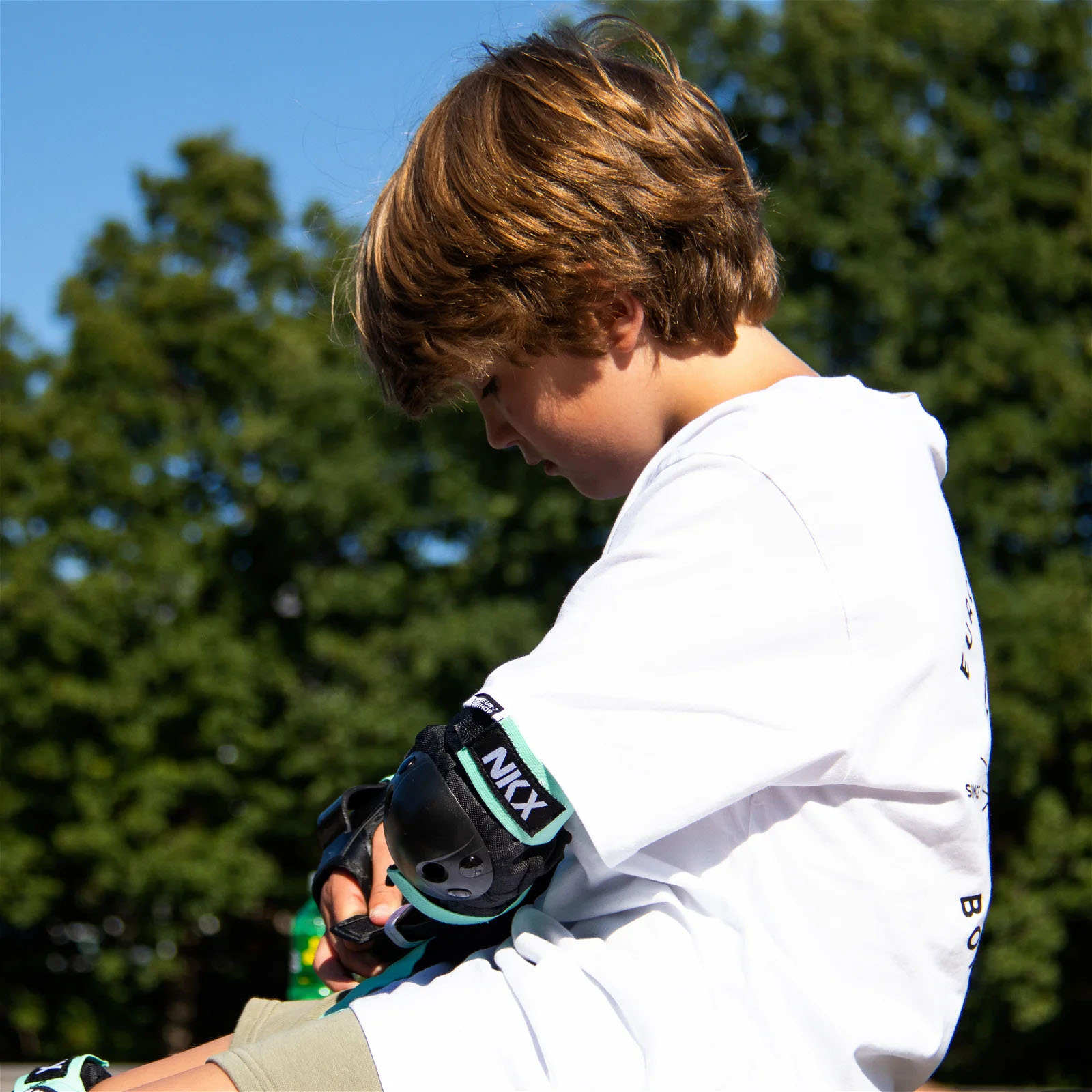 NKX 3er-Pack Pro Kinder Schutz-set - Knieschützer, Ellenbogenschützer und Handgelenkschützer