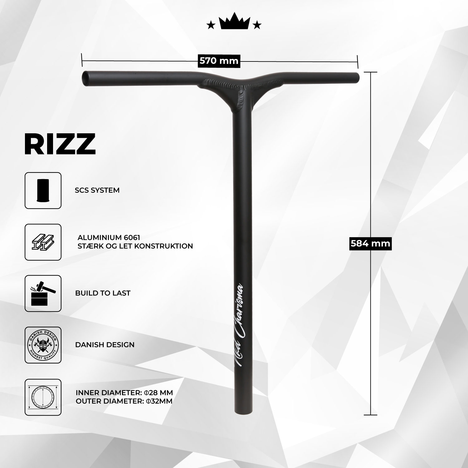 NKD RIZZ Stunt Scooter Bar