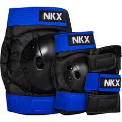 NKX 3er-Pack Pro Kinder Schutz-set - Knieschützer, Ellenbogenschützer und Handgelenkschützer