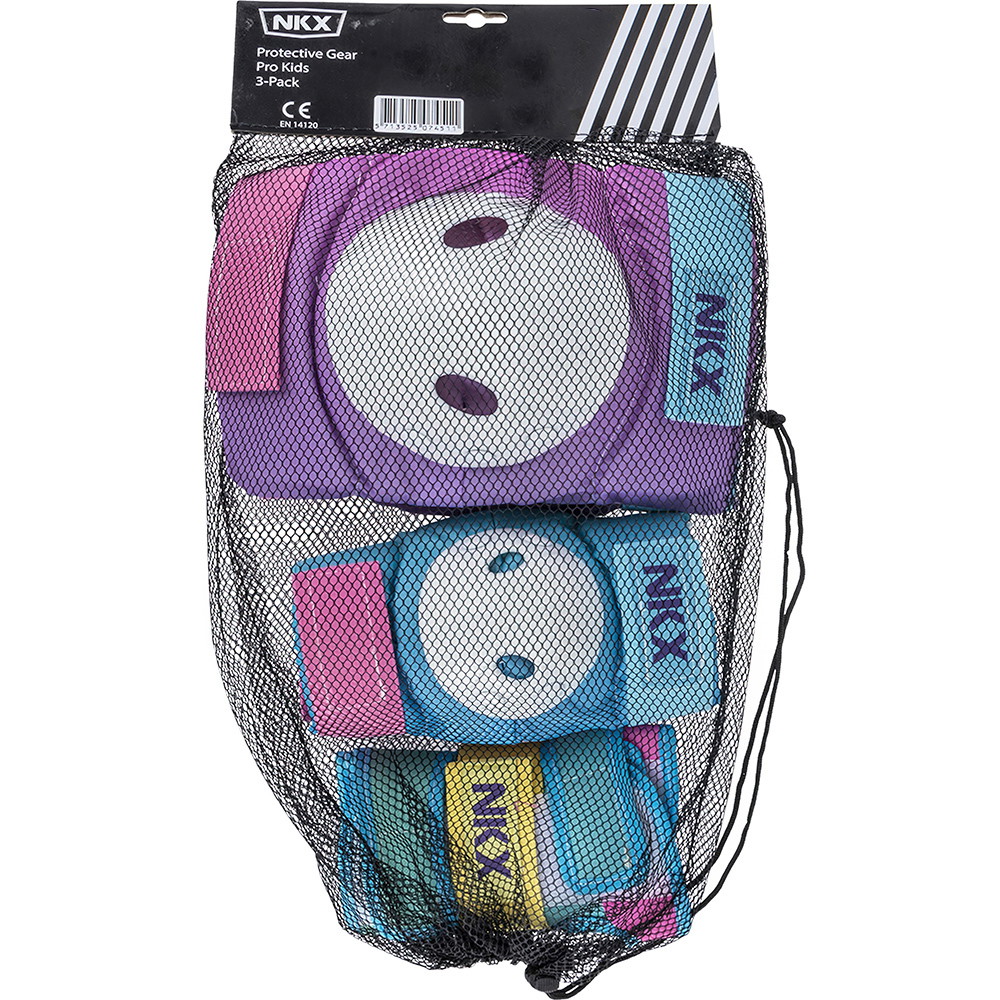 NKX 3er-Pack Pro Kinder Schutz-set - Knieschützer, Ellenbogenschützer und Handgelenkschützer