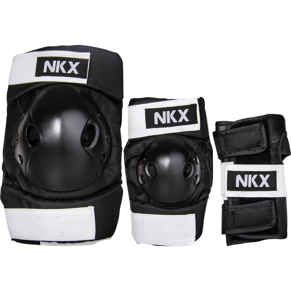 NKX 3er-Pack Pro Kinder Schutz-set - Knieschützer, Ellenbogenschützer und Handgelenkschützer