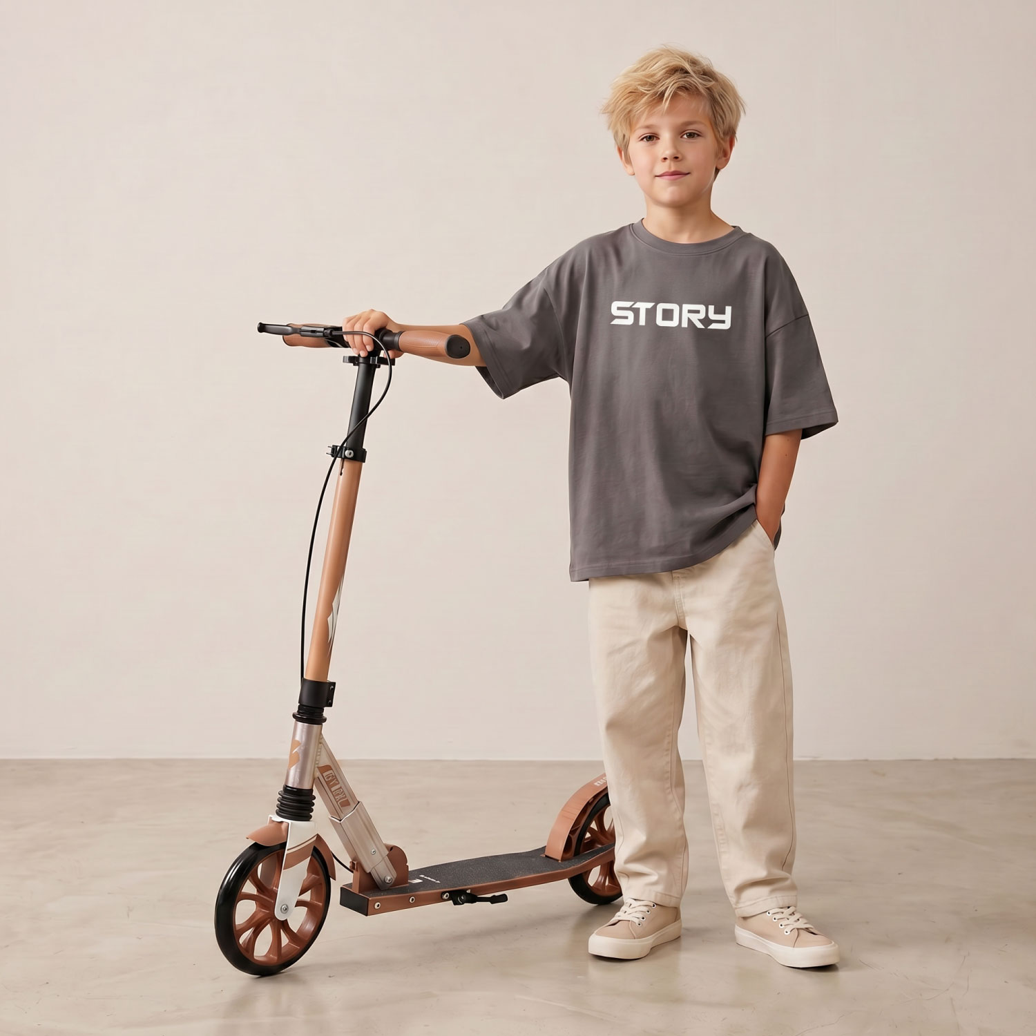 Story GlideX Elite Klappbarer Cityroller – Federung und Handbremse